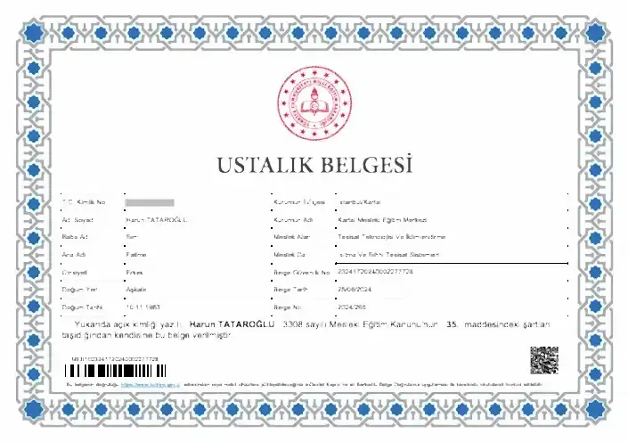 Ustalık belgesi